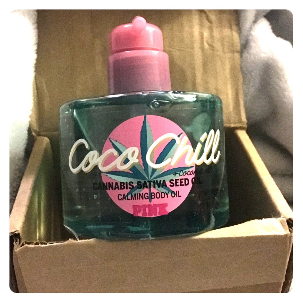 Pink coco chill cannabis seed body oil